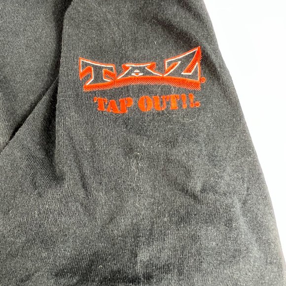 VTG 90s ECW Taz Survive Shirt Extra Extra Large Black Hard Core Wrestling Tee - Picture 7 of 13